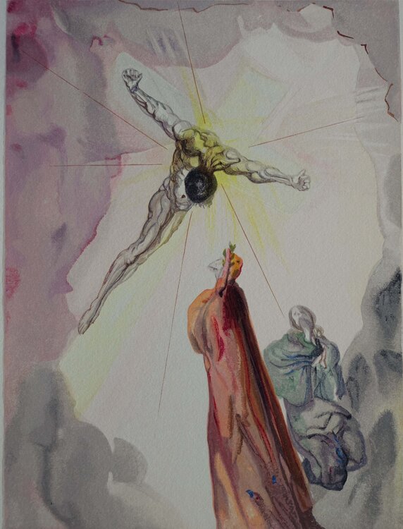 Divine Comédie, Paradis 14, Apparition du Christ Salvador Dalí