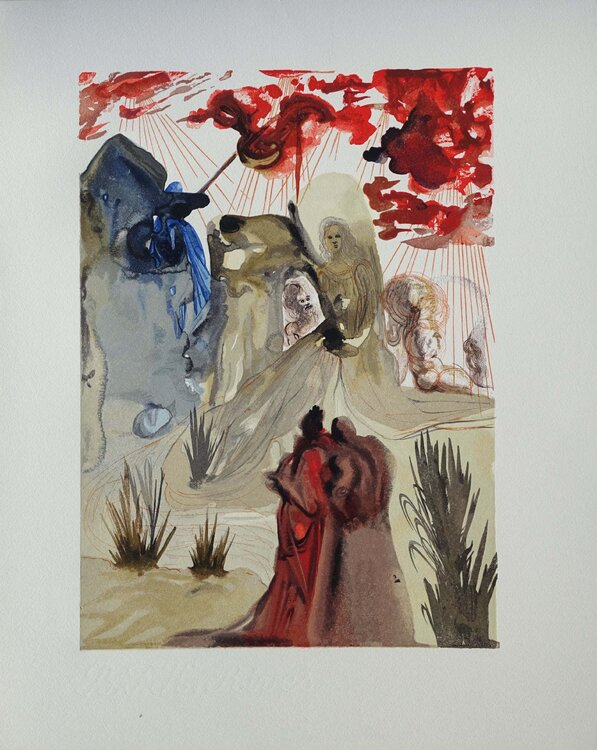 La forêt divine, Bois gravé original Salvador Dalí
