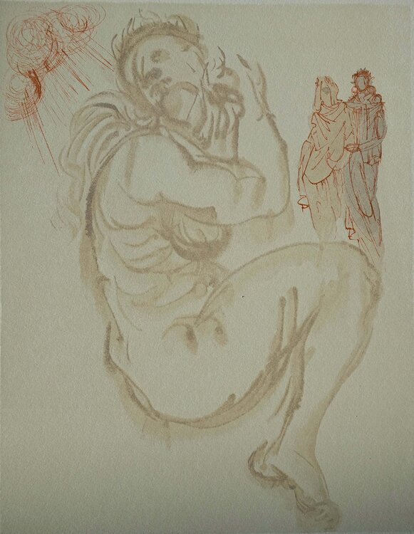 Divine Comédie, Purgatoire 19, Le songe de Dante Salvador Dalí