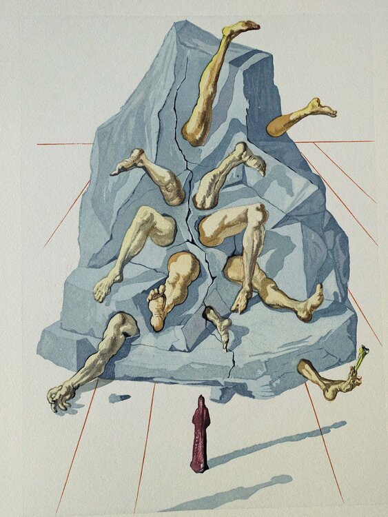 Divine Comédie, Enfer 26, Les habitants de Prato Salvador Dalí