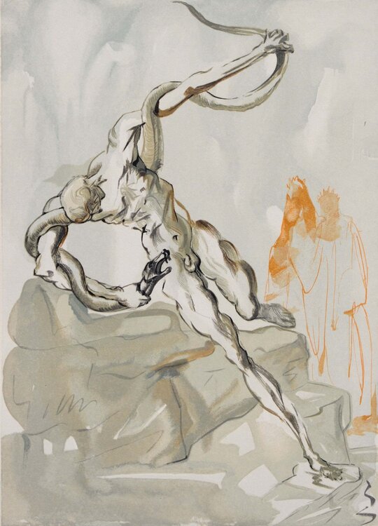 Divine Comédie, Enfer 24, Les voleurs Salvador Dalí