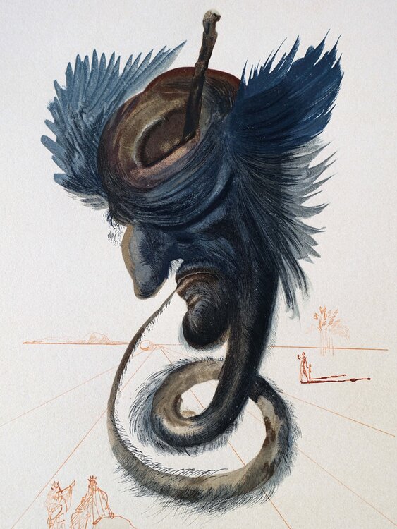 Divine Comédie, Enfer 20, Devins et sorciers Salvador Dalí