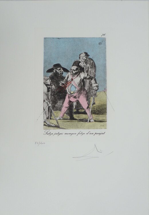 Le militaire et ses officier Salvador Dalí