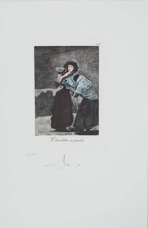 La femme et l'humain à tête de poisson Salvador Dalí