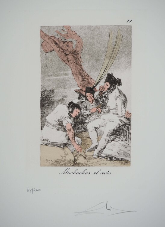 Les filles au boulot Salvador Dalí