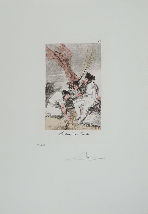 Les filles au boulot Salvador Dalí