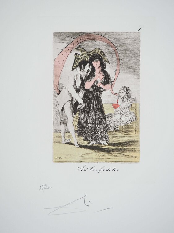 Le courtisan et la bourgeoise Salvador Dalí