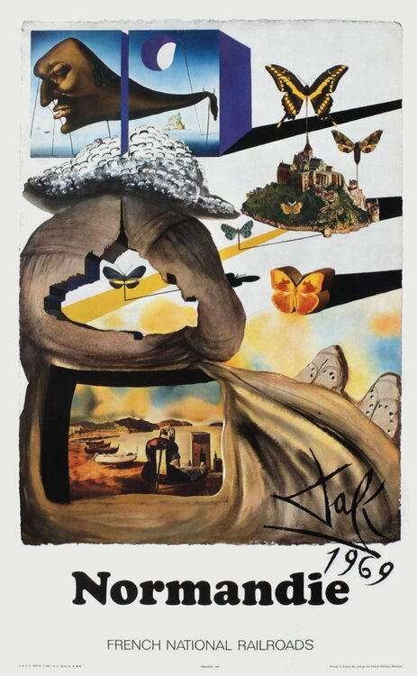 SNCF - French National Railroads - Normandie (small) Salvador Dalí