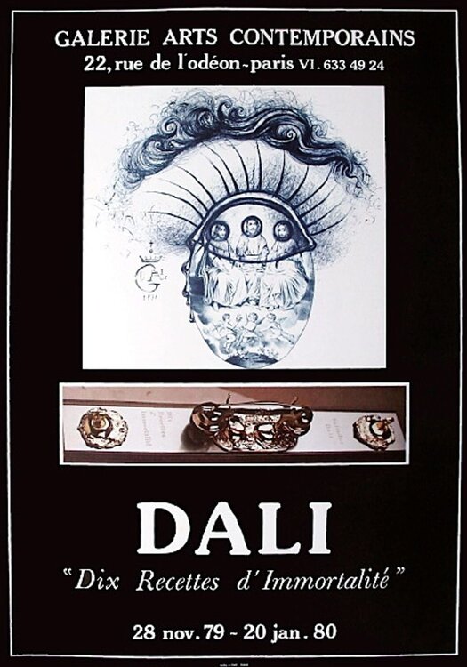 Expo 79 - Galerie Arts Contemporains - Dix recettes d'immortalité Salvador Dalí