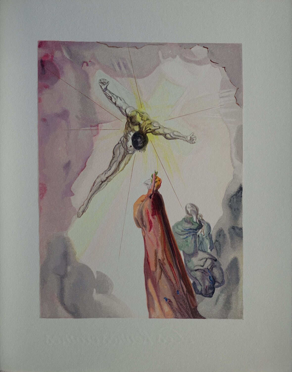 Apparition du Christ, Bois gravé original Salvador Dalí Druck zu verkaufen