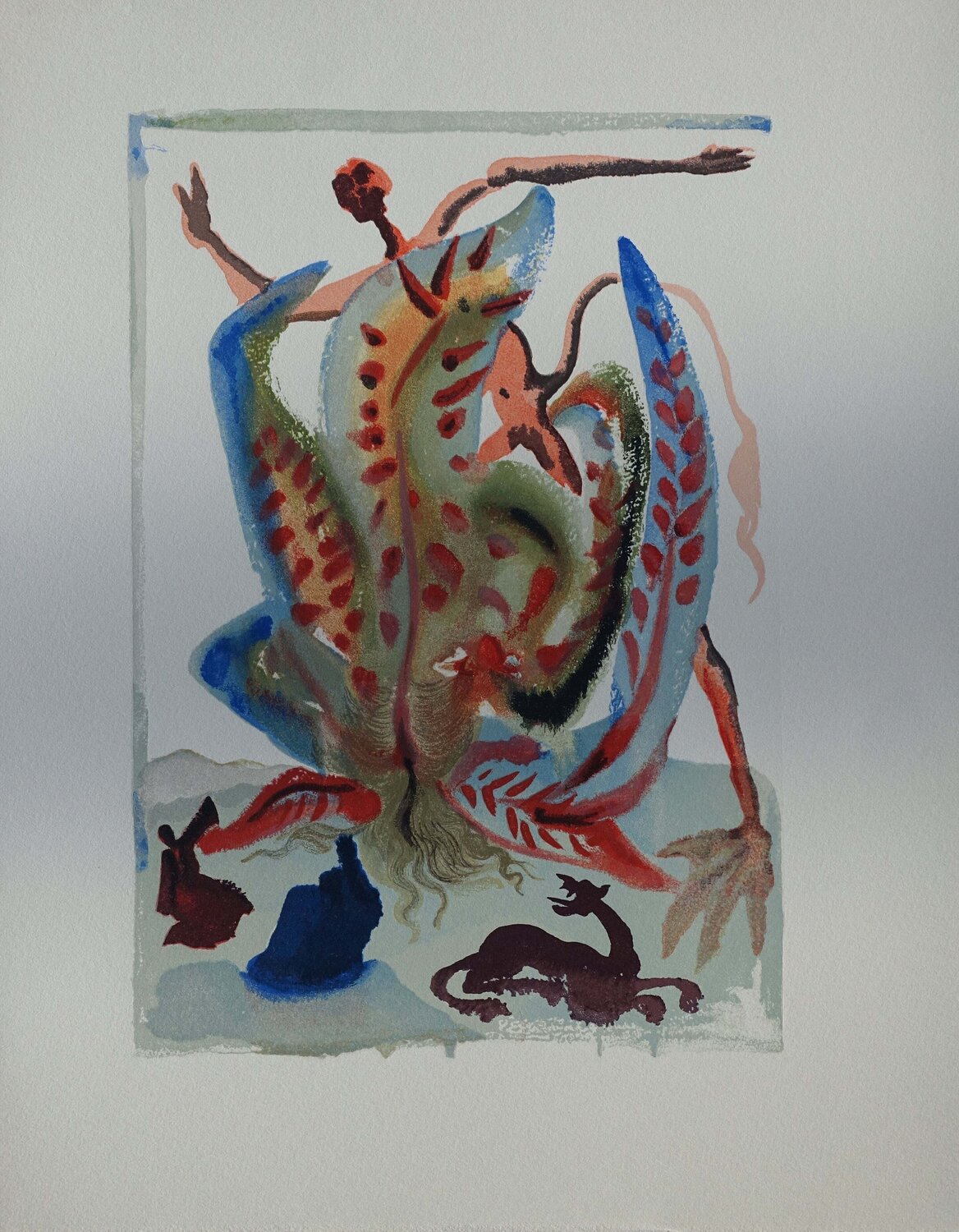 La gourmandise, Bois gravé original Salvador Dalí Druck zu verkaufen