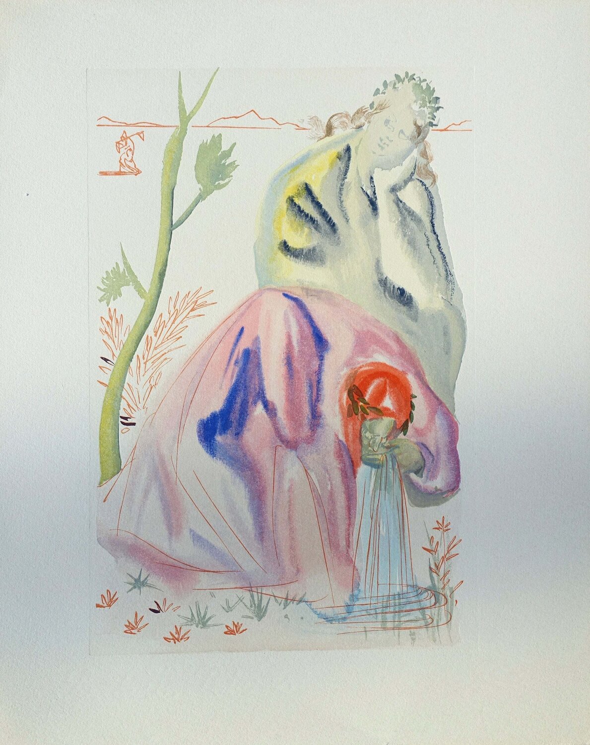 La source, Bois gravé original Salvador Dalí Print for sale