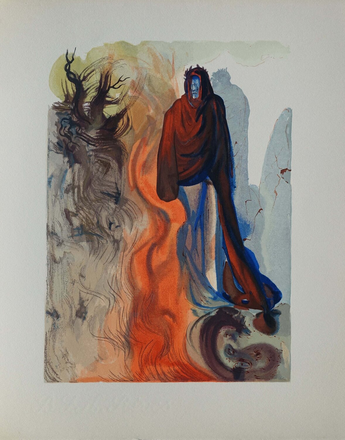Apparition de Pluton, Bois gravé original Salvador Dalí Print for sale