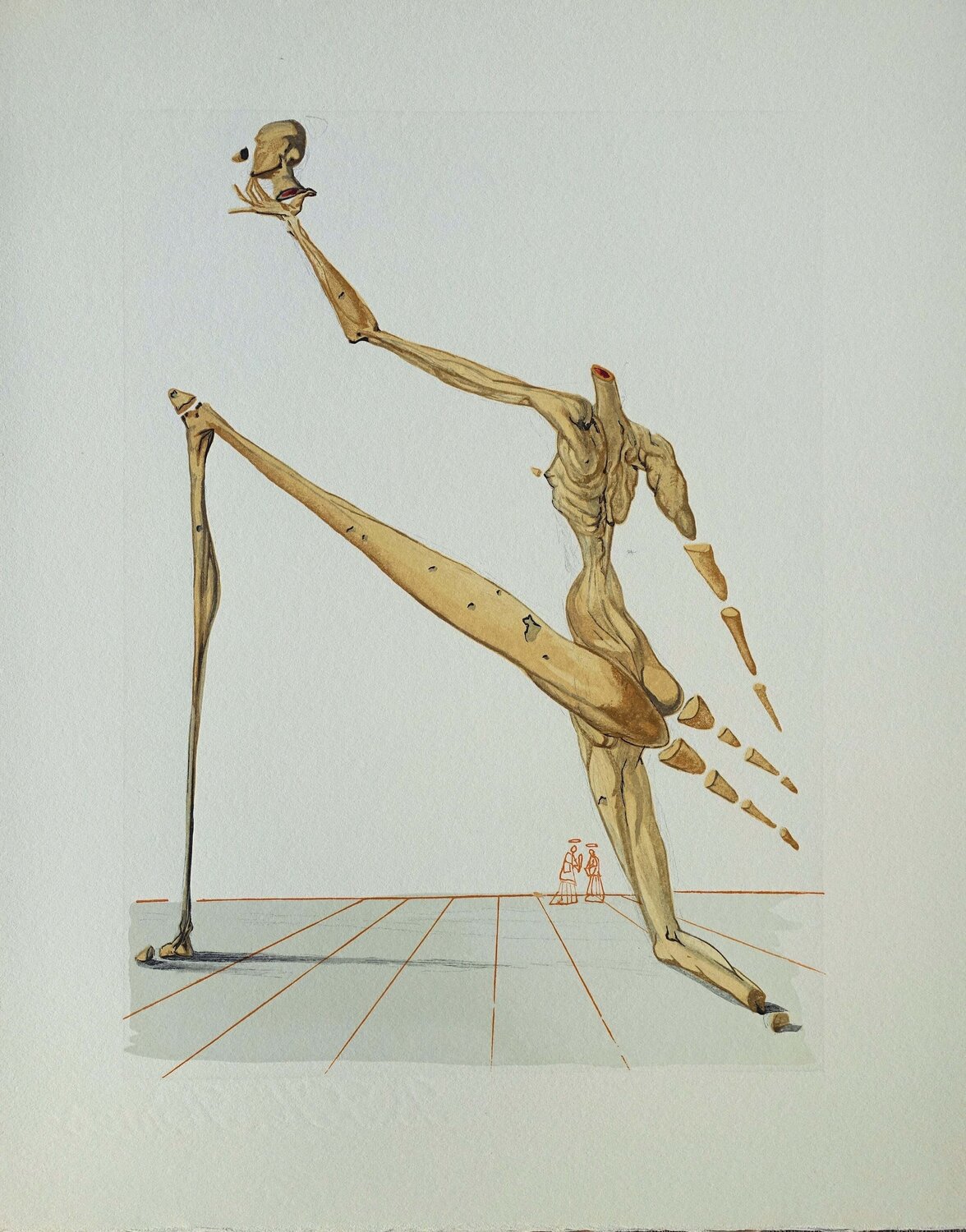 Bertrand de Horn, Bois gravé original Salvador Dalí Druck zu verkaufen