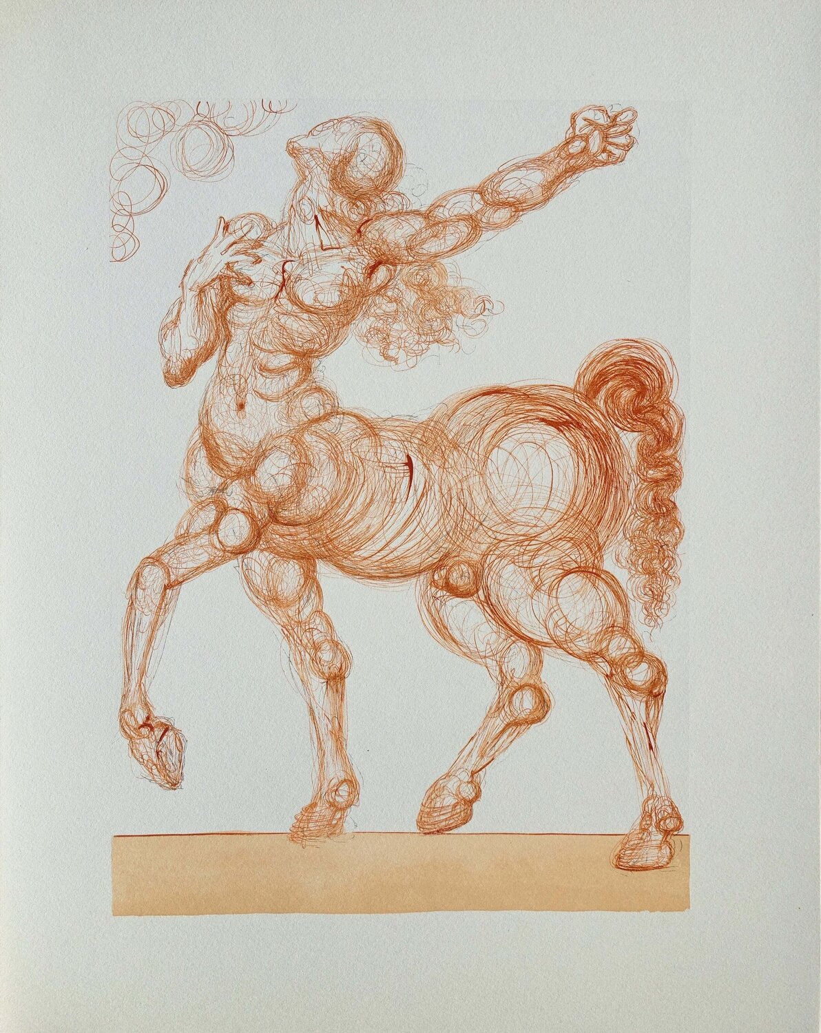 Le centaure, Bois gravé original Salvador Dalí Print for sale