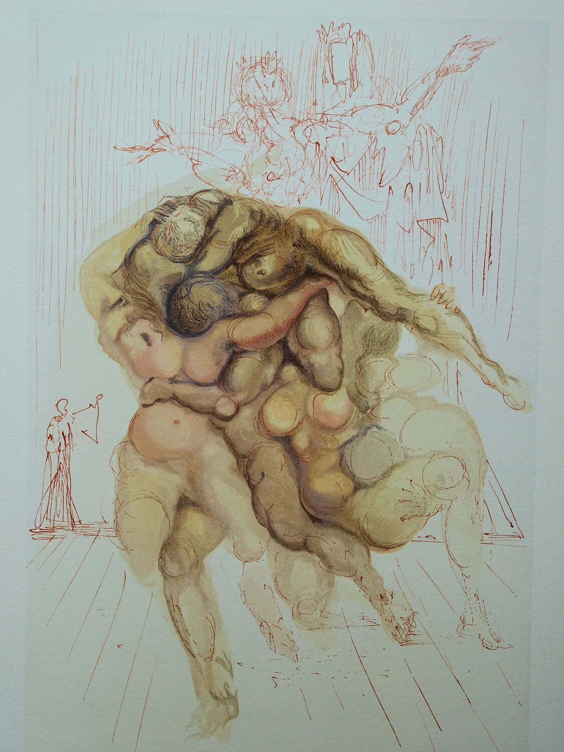 Divine Comédie, Enfer 8, Les coléreux Salvador Dalí Druck zu verkaufen