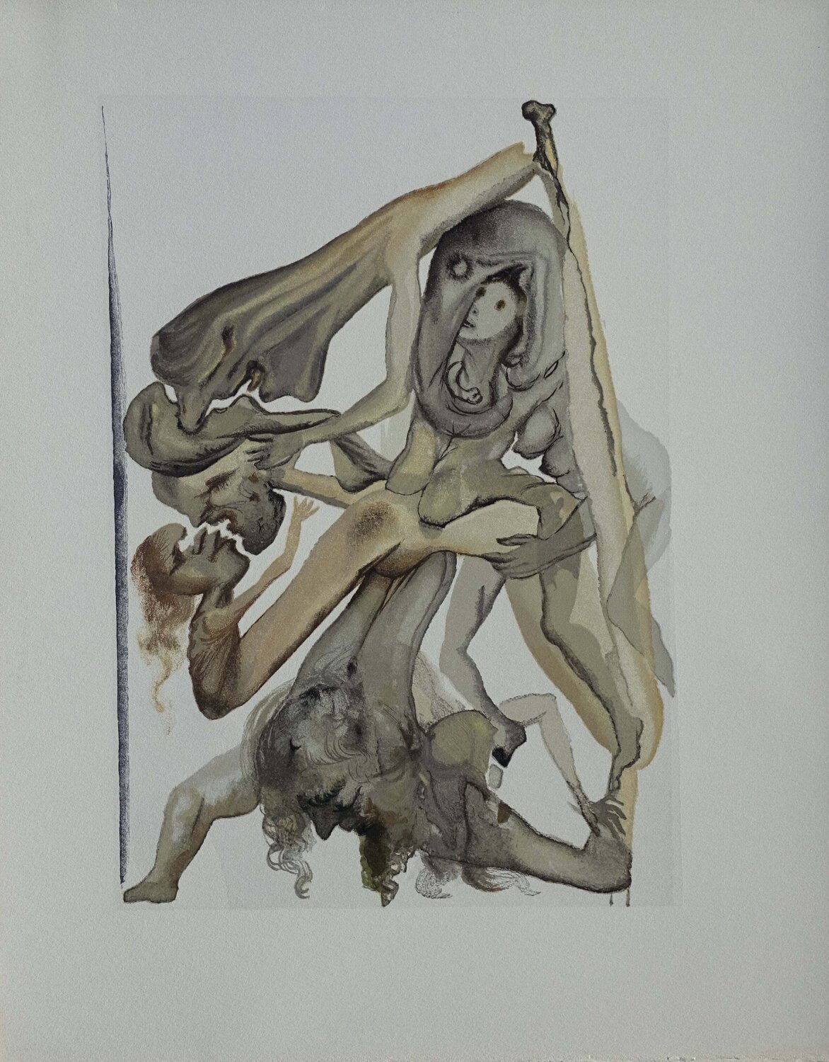 Les limbes, Bois gravé original Salvador Dalí Druck zu verkaufen