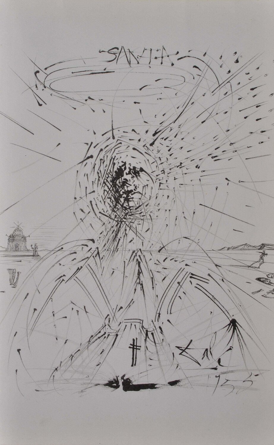 Santa Salvador Dalí Print for sale