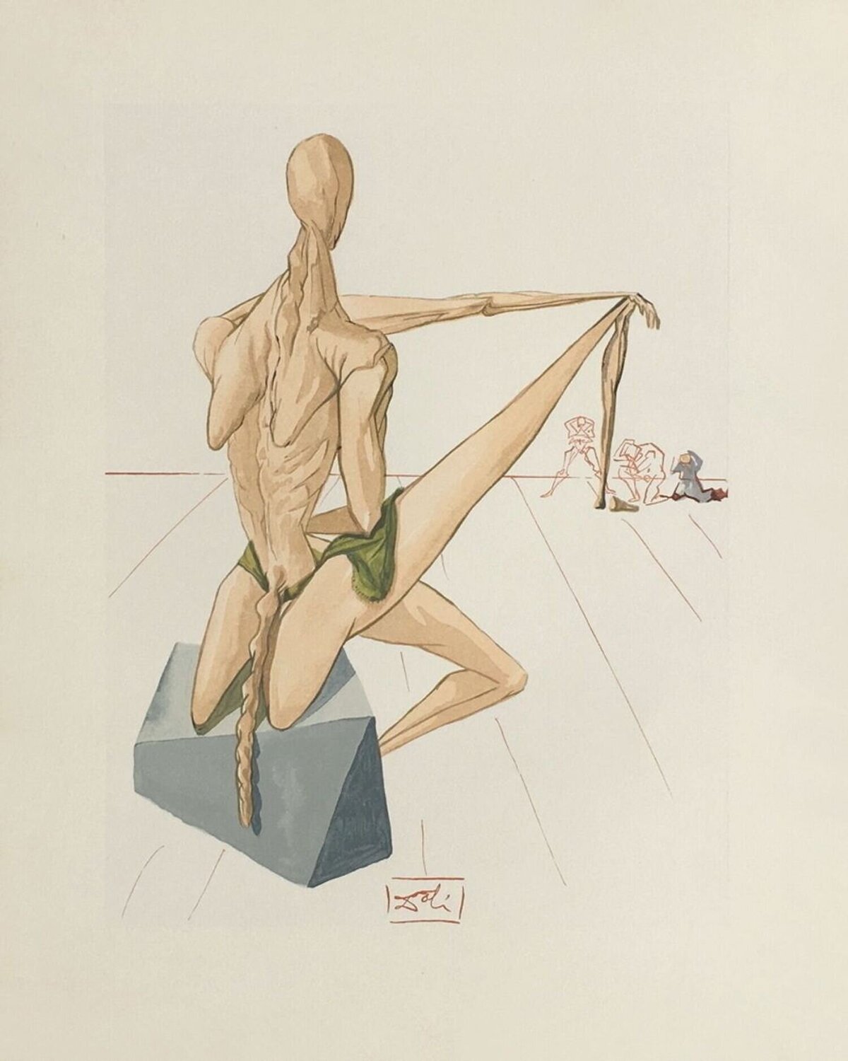 Divine Comédie Enfer 05 - Minos Salvador Dalí Druck zu verkaufen
