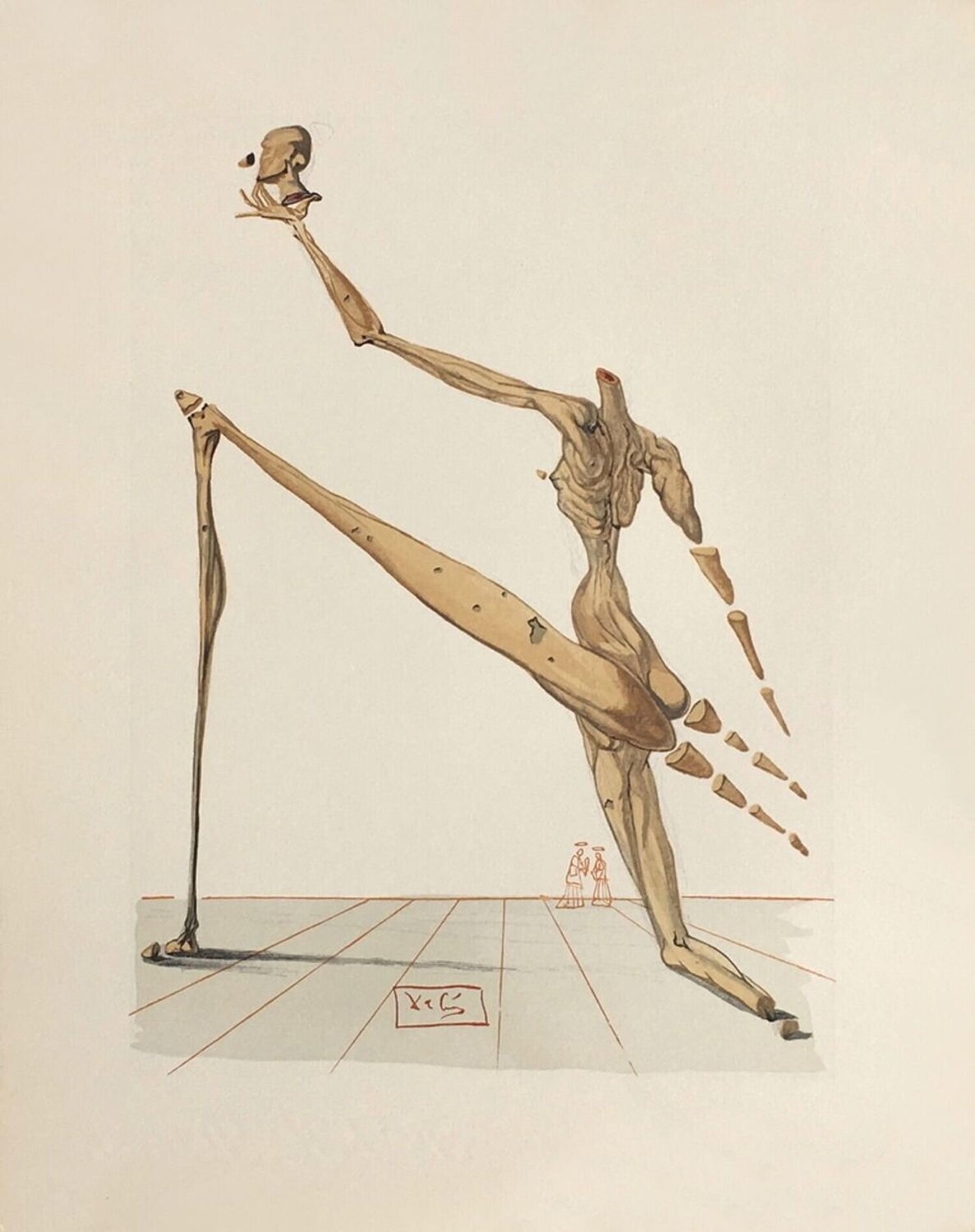 Divine Comédie Enfer 28 - Bertrand de Born Salvador Dalí Stampa in vendita