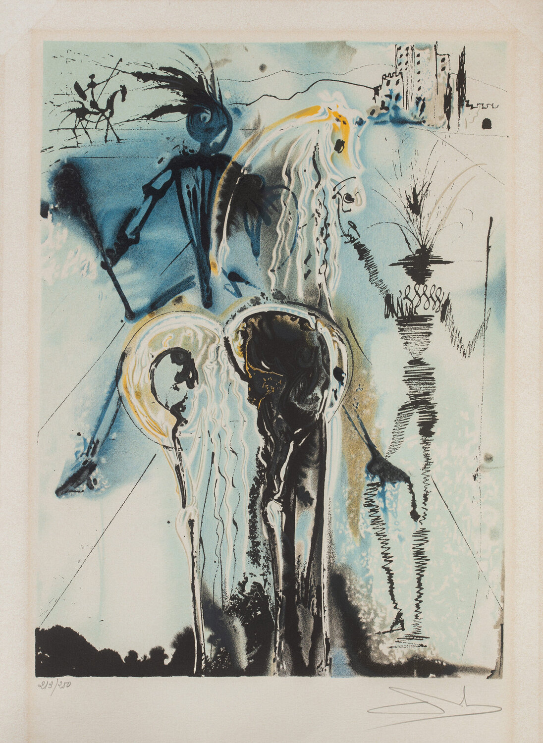 Don Quichotte Salvador Dalí Stampa in vendita