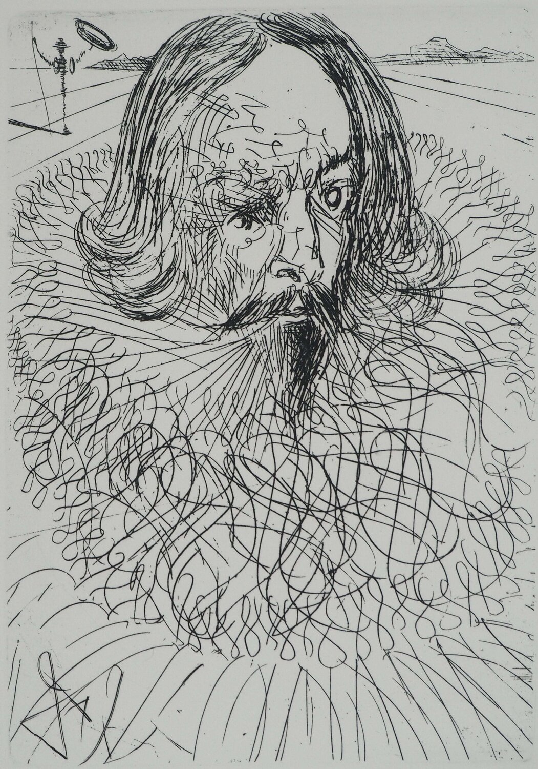 Cervantes Salvador Dalí Stampa in vendita