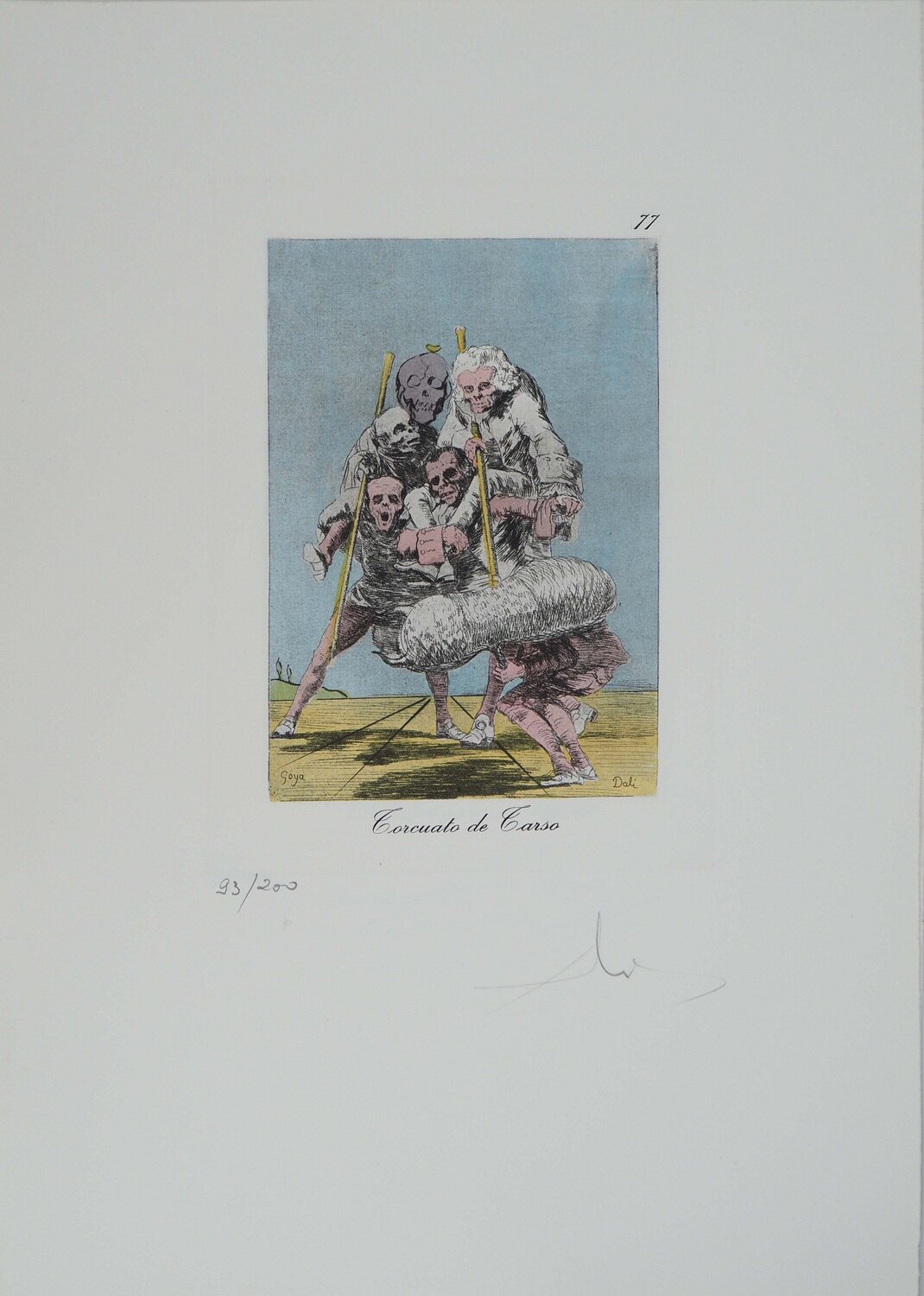 Les squelette Salvador Dalí Stampa in vendita