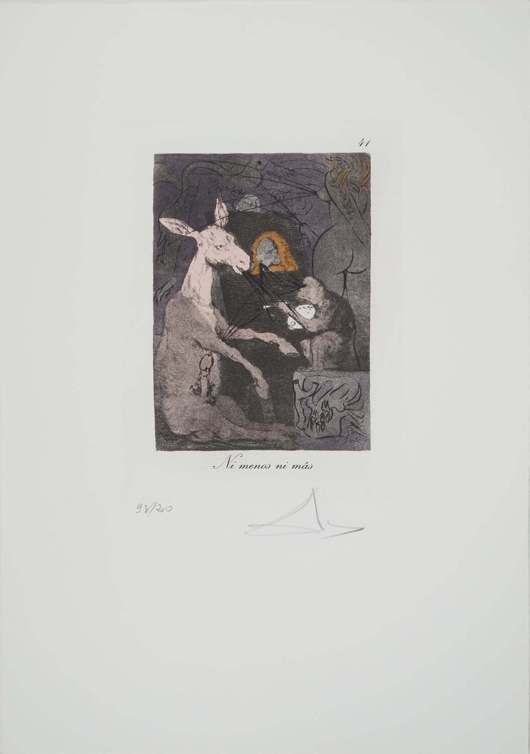 Le portrai Salvador Dalí Stampa in vendita