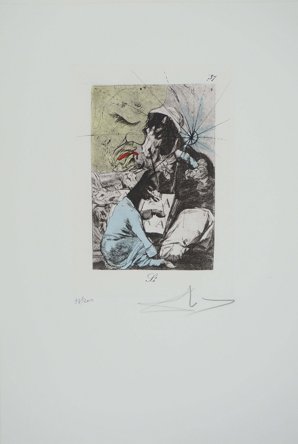 Le disciple et son maitr Salvador Dalí Stampa in vendita