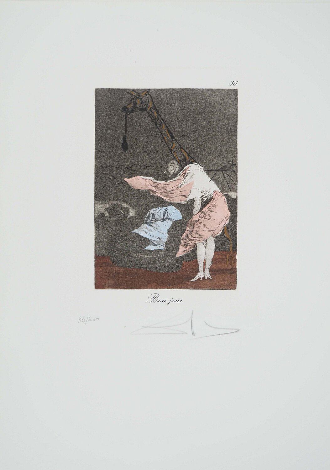 Scène surréalist Salvador Dalí Stampa in vendita