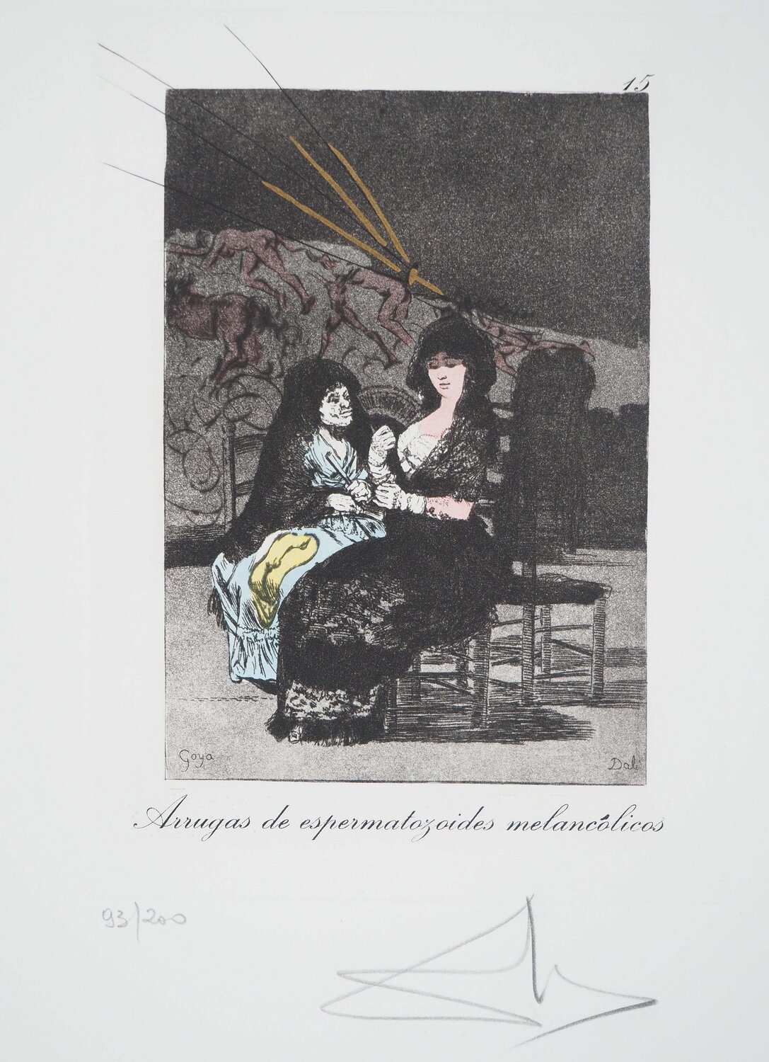 Les conseils de la vieillesse Salvador Dalí Print for sale
