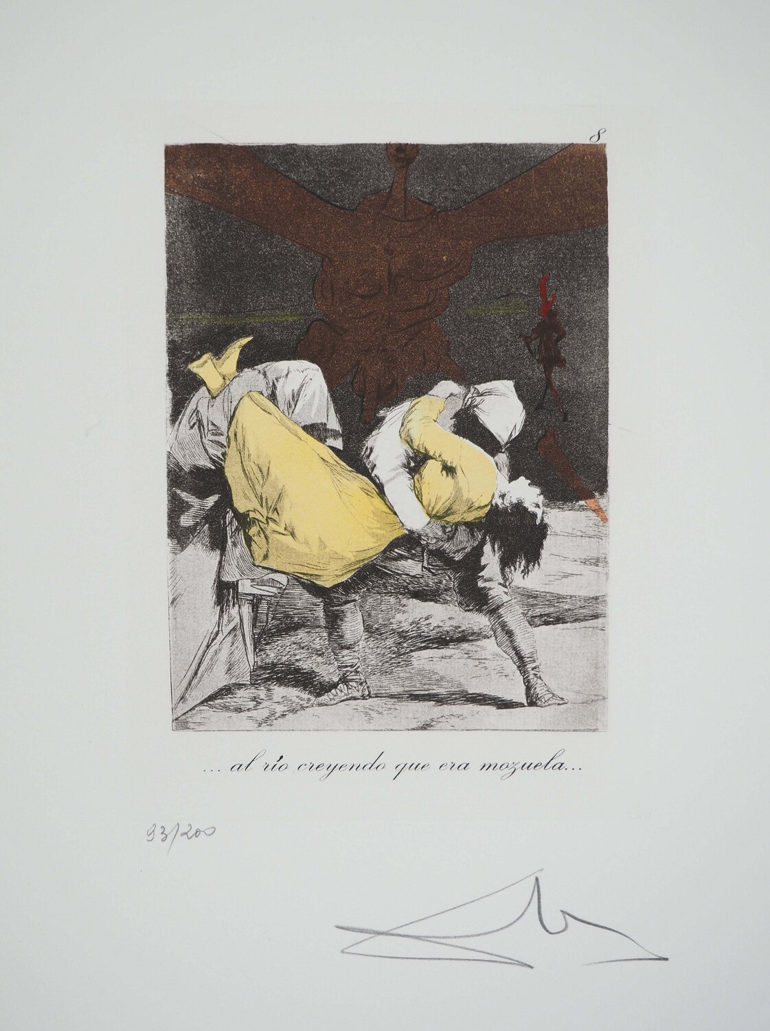 Le rapt Salvador Dalí Impresión en venta