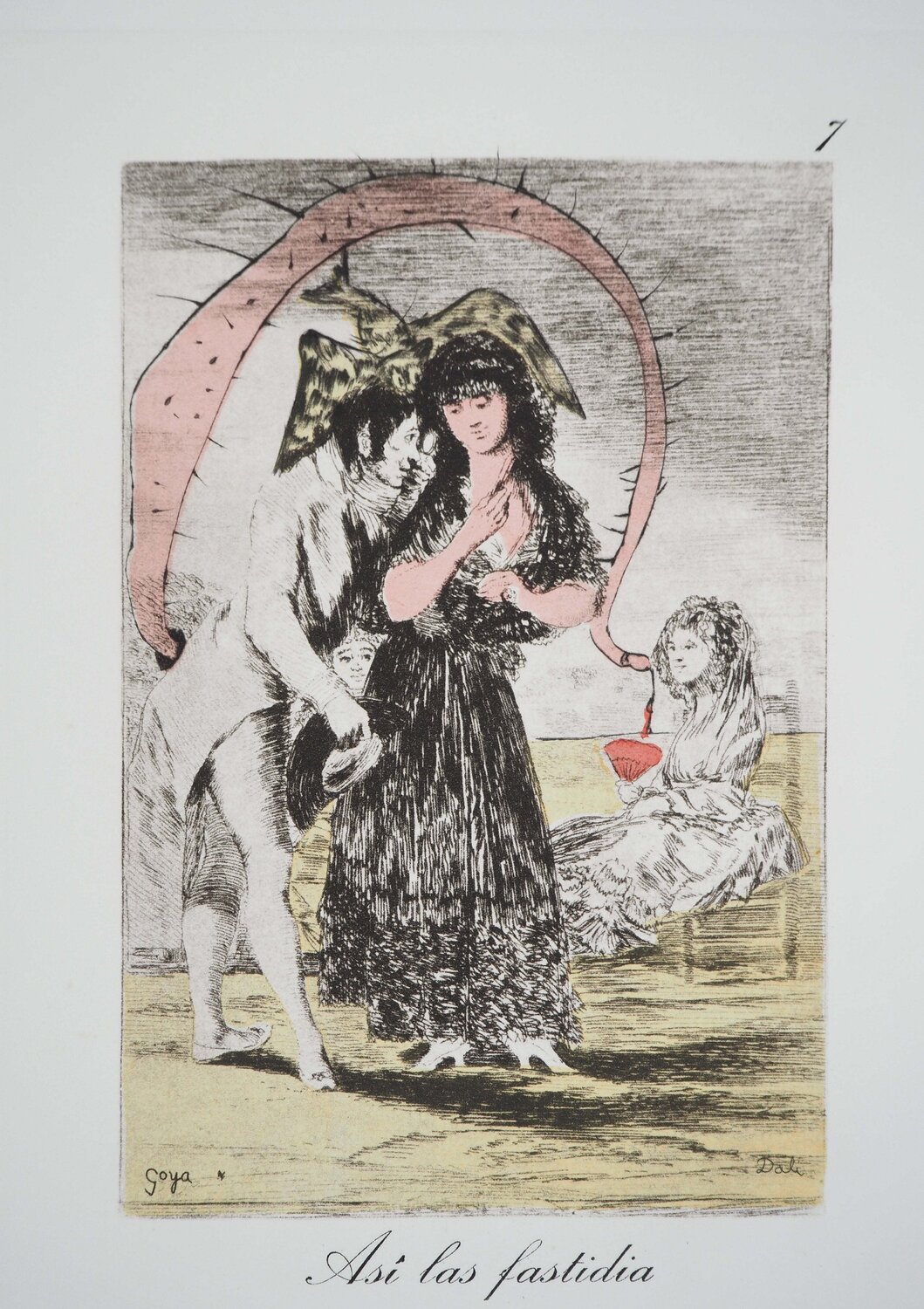 Le courtisan et la bourgeoise Salvador Dalí Druck zu verkaufen
