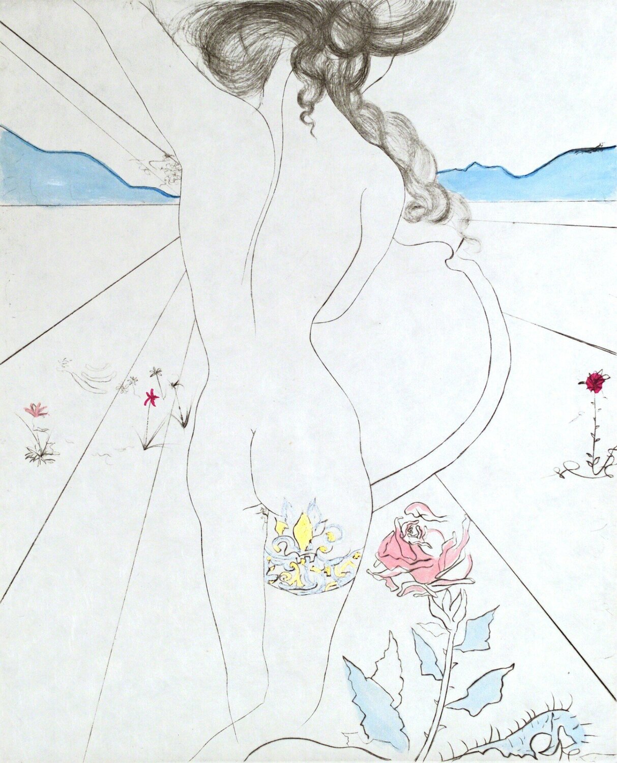 The Hippies Nude With Garter Salvador Dalí Druck zu verkaufen