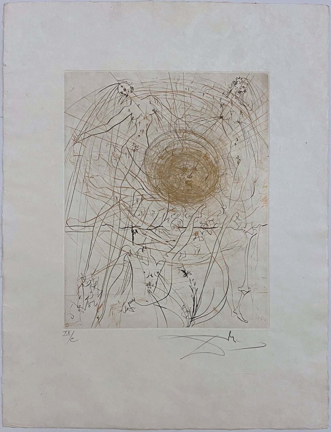 The Sun – Le Soleil. Salvador Dalí Druck zu verkaufen