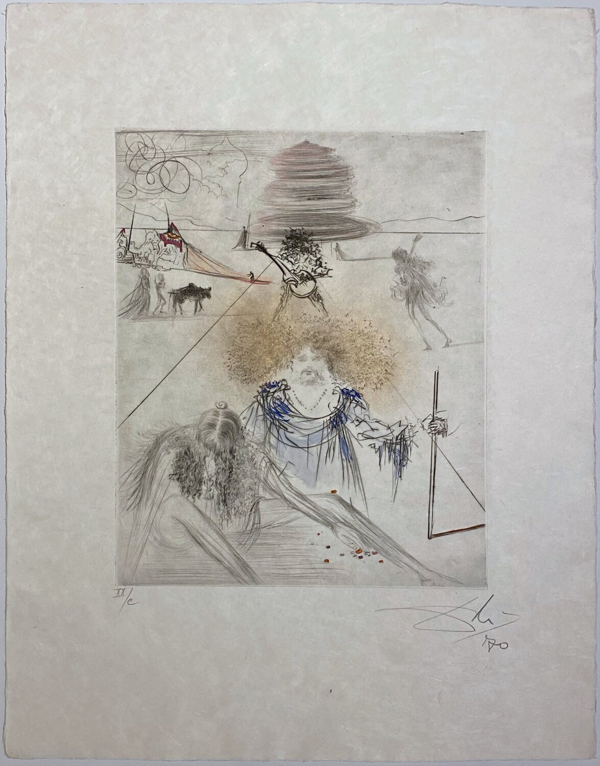 The Old Hippie - Le Viel Hippy Salvador Dalí Druck zu verkaufen