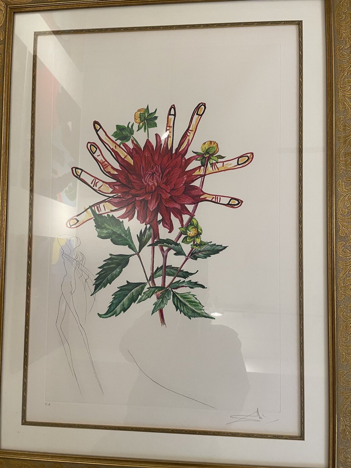 Dahlia Rapax Salvador Dalí Édition à vendre