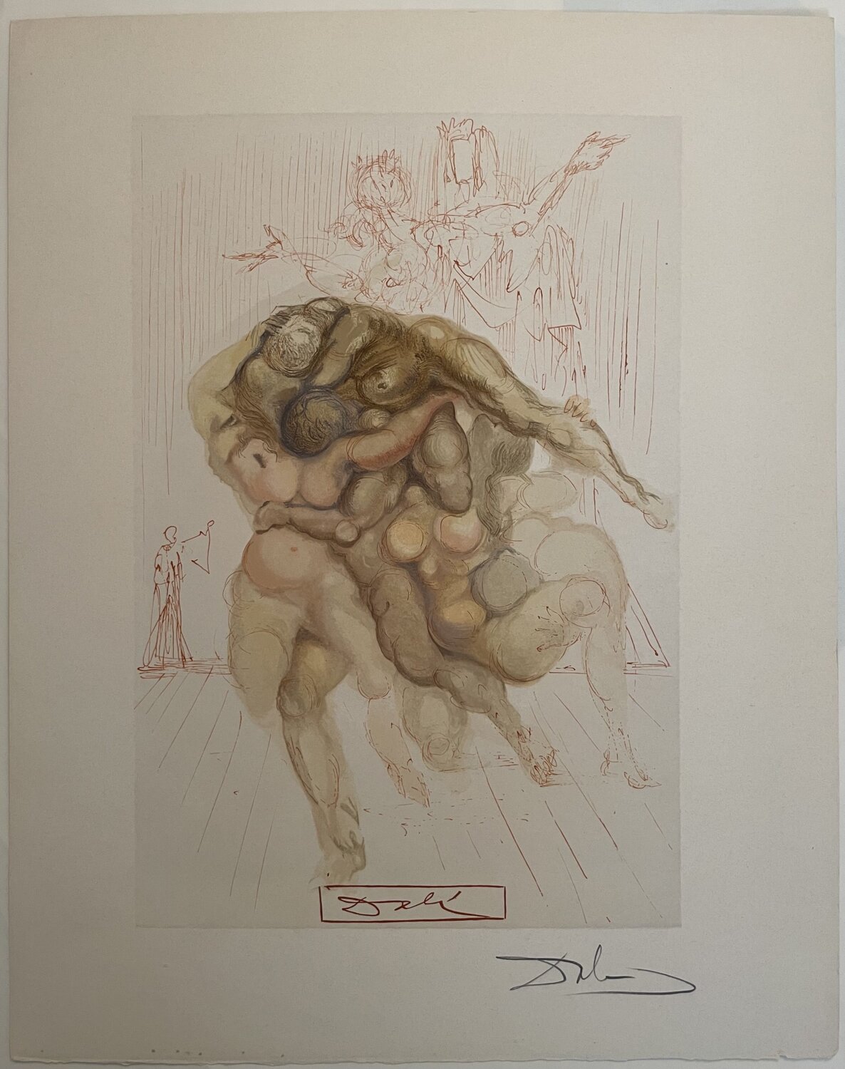 Divine Comedie inferno Canto 8 Salvador Dalí Stampa in vendita