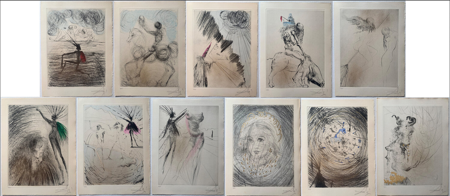 (Complete Portfolio) Faust, La Nuit de Walpurgis Salvador Dalí Druck zu verkaufen