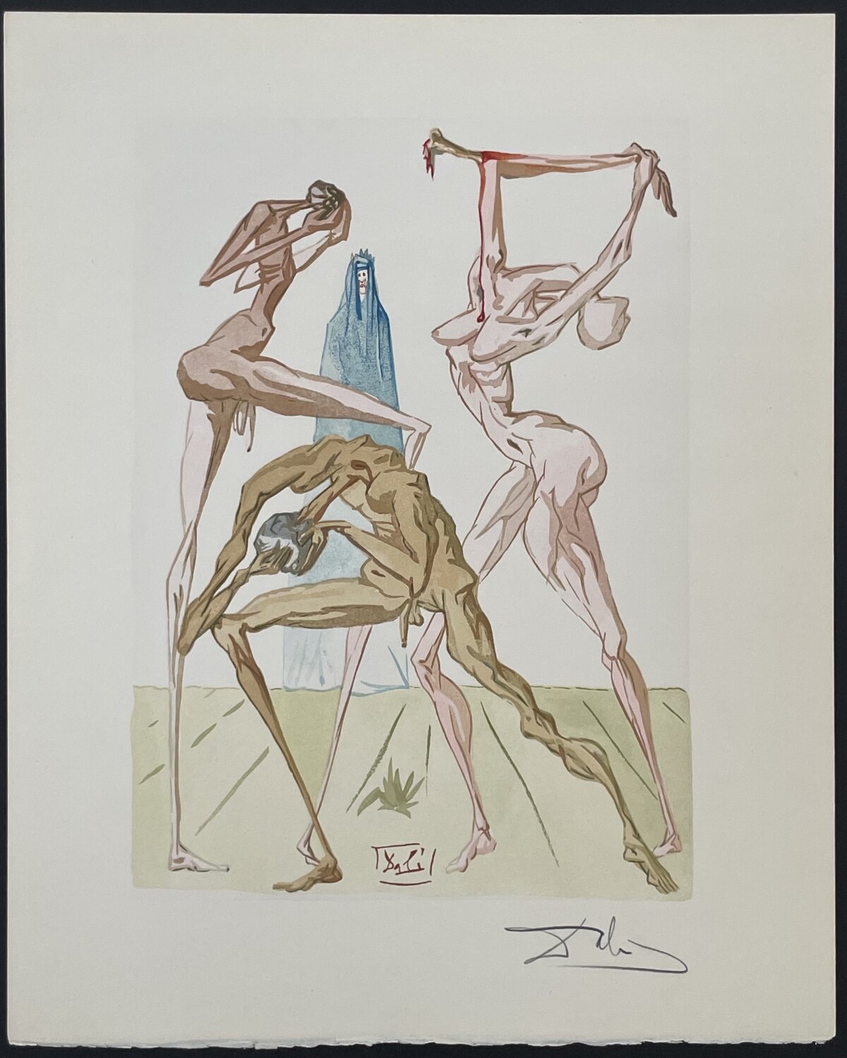 Divine Comedie inferno Canto 19 Salvador Dalí Druck zu verkaufen