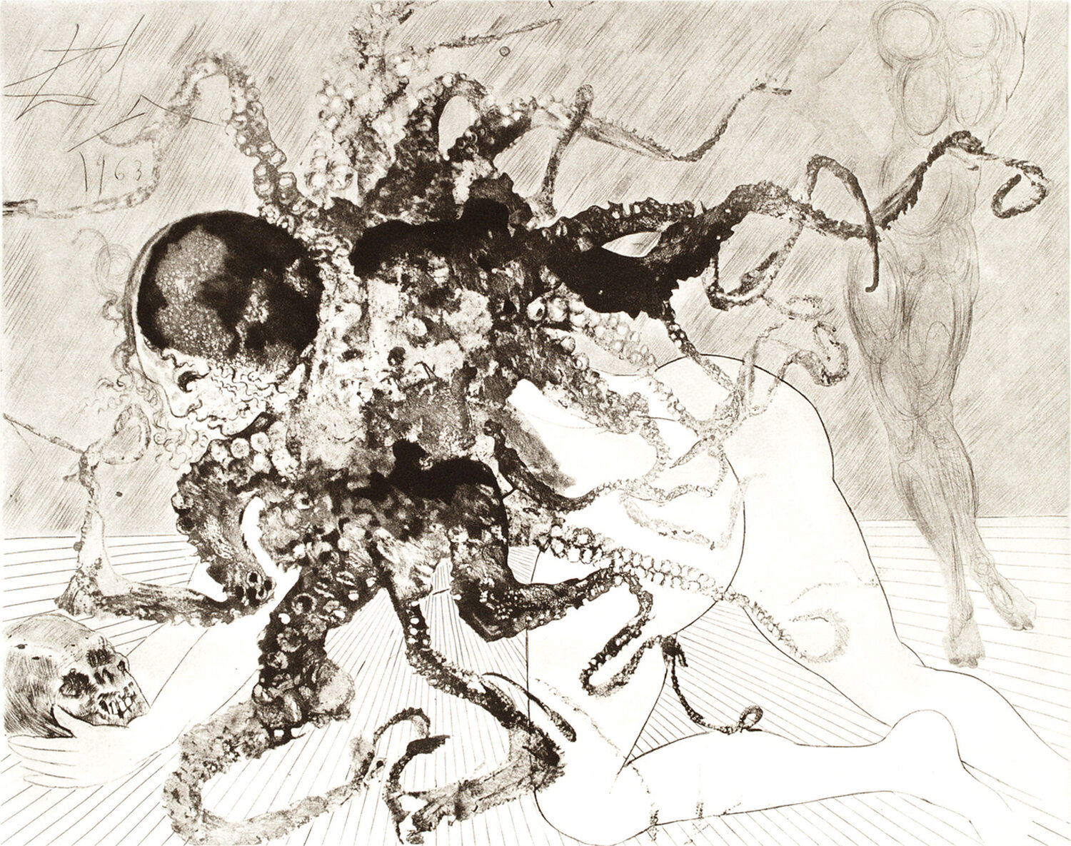 Medusa, (Meduse). Salvador Dalí Stampa in vendita