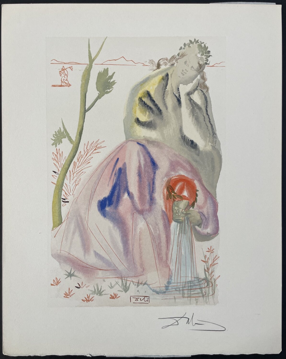 Divine Comedie Purgatory Canto 21 Salvador Dalí Stampa in vendita