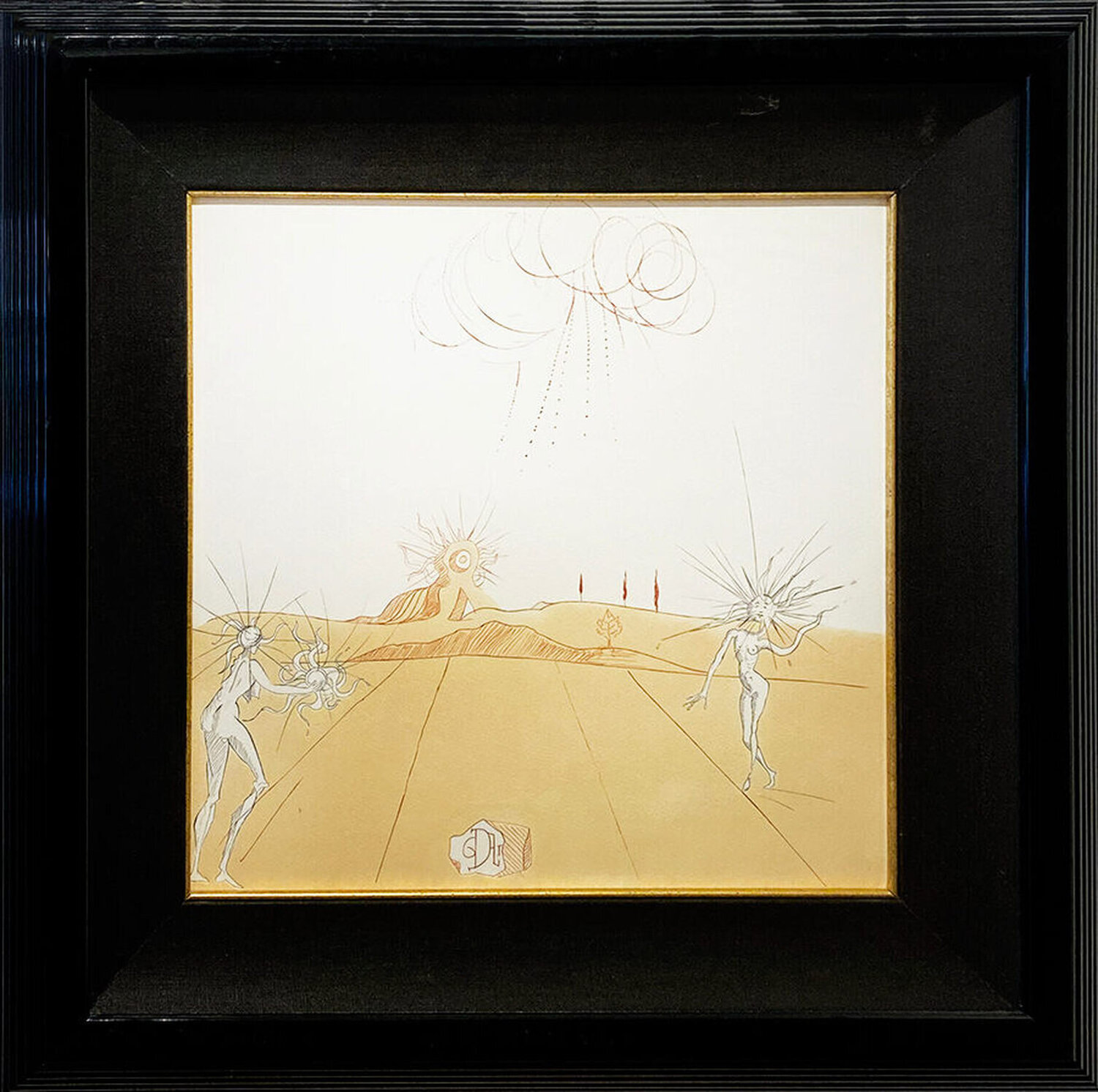 Paysage Avec Figures-Soleil Salvador Dalí Stampa in vendita