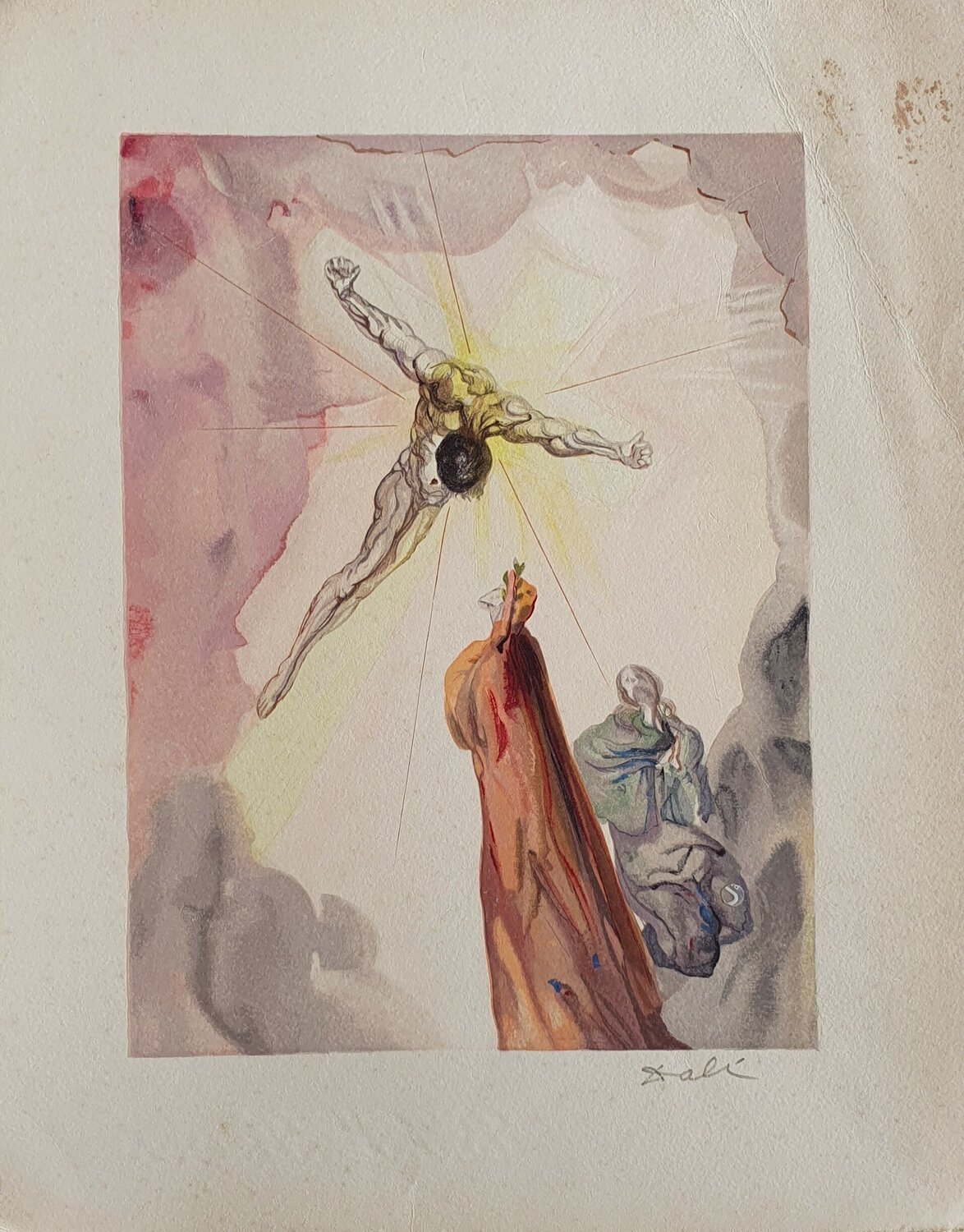 Paradis 14 - Apparition du Christ Salvador Dalí Stampa in vendita