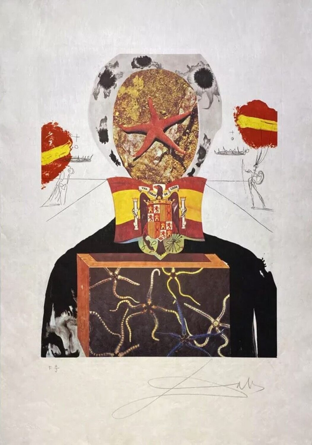 Le roi surréaliste Salvador Dalí Stampa in vendita