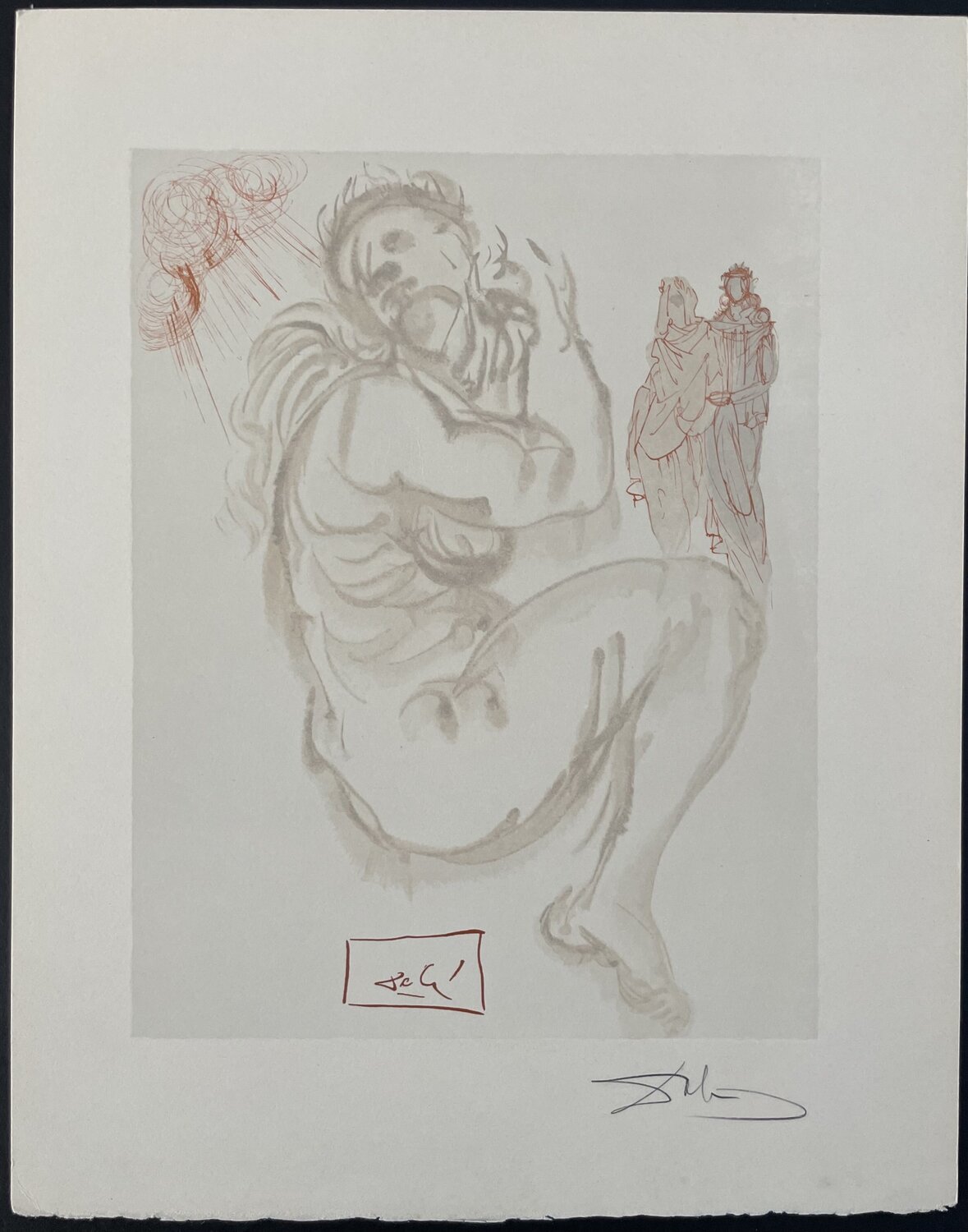 Divine Comedie Purgatory Canto 19-1 Salvador Dalí Druck zu verkaufen