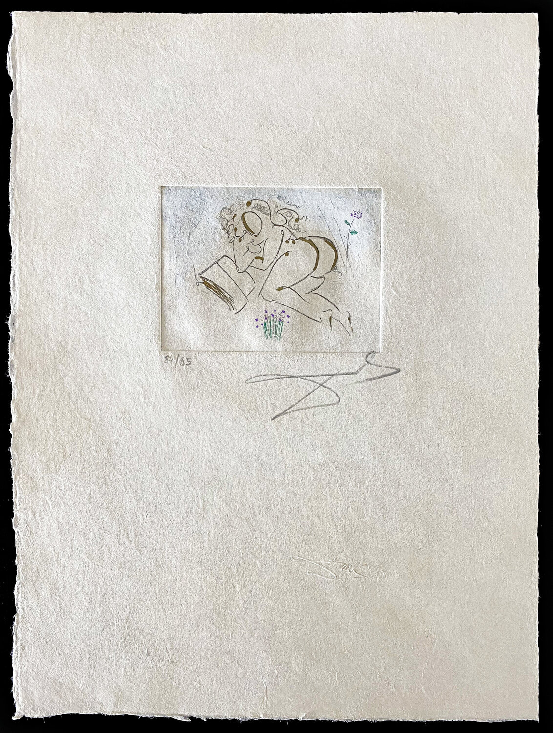 Petit Nu Apollinaire IV Salvador Dalí Werk auf Papier zu verkaufen