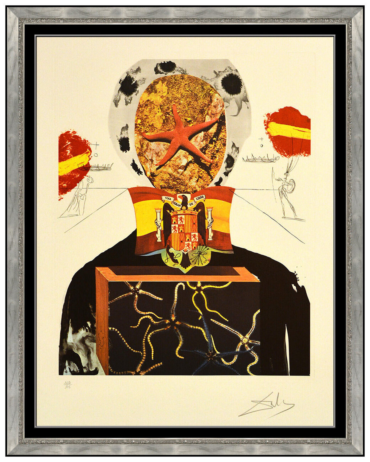 Surrealist King Salvador Dalí Afdruk te koop