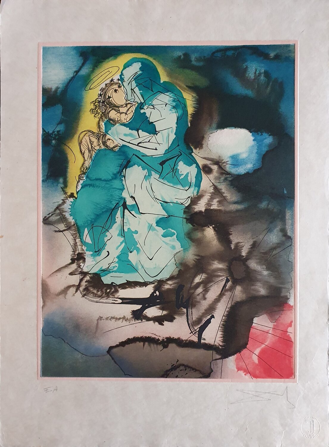 Madonna and Child Salvador Dalí Stampa in vendita