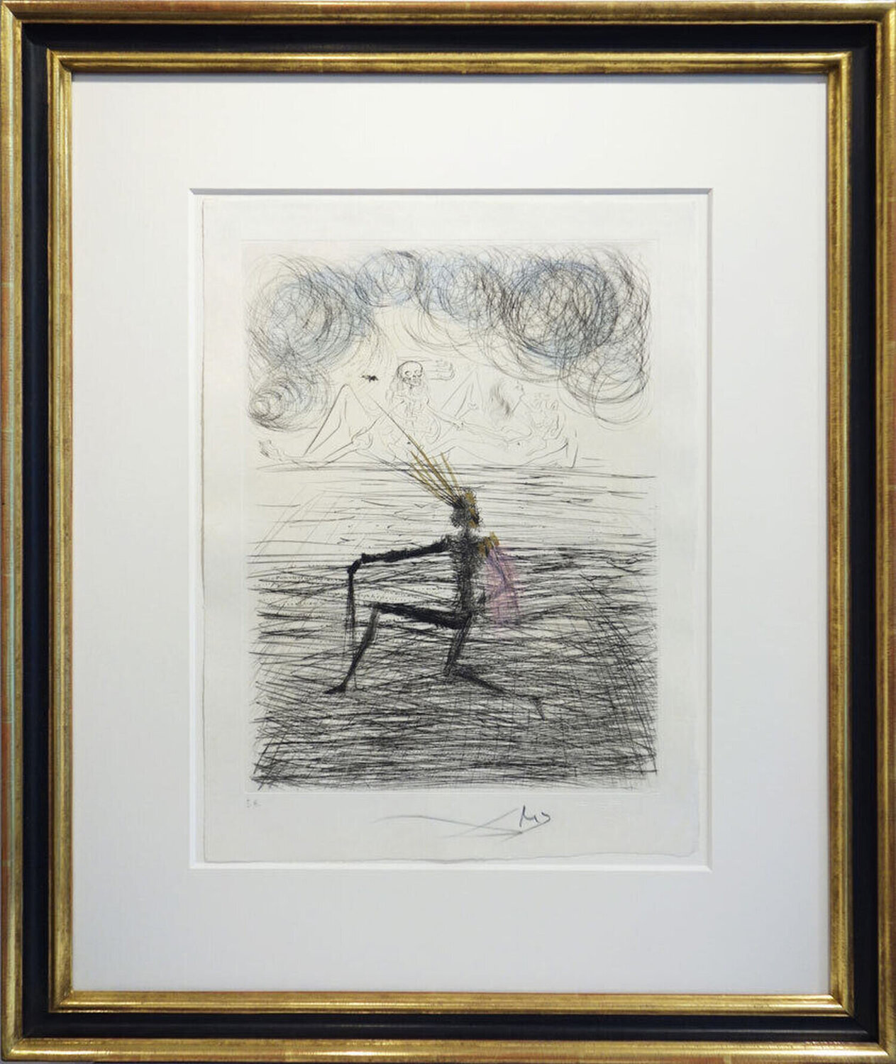 Kniender Ritter (Kneeling knight) Salvador Dalí Druck zu verkaufen